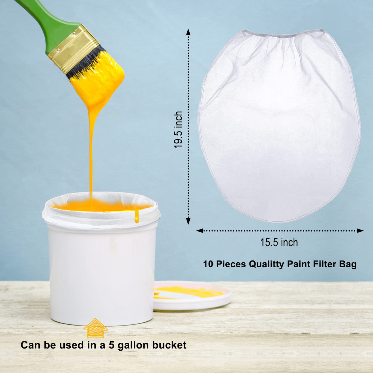 CFOFT nylon 250 µm filter bag for smooth paint flow and fewer blockages.