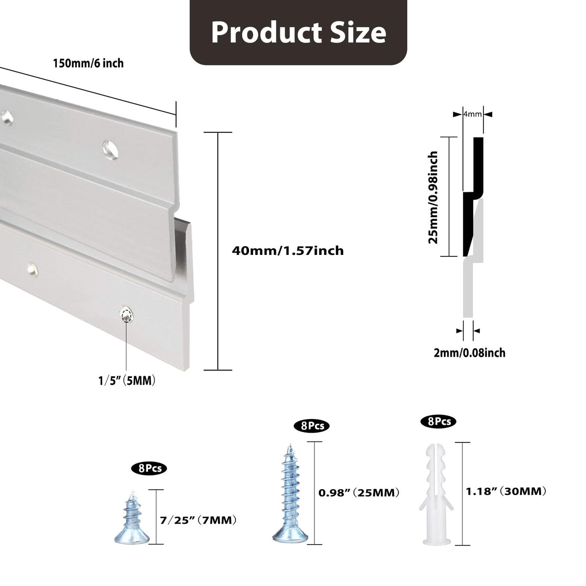 CFOFT self-tapping screws for quick, secure wall mounting