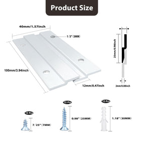 CFOFT Z clip in-use showing concealed hardware for clean walls