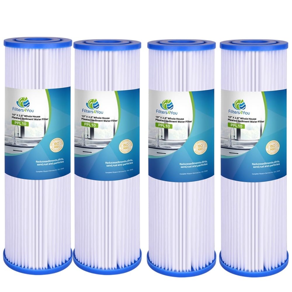 CFS 4-pack pleated filter for W34-PR reduces tastes and odors in water.