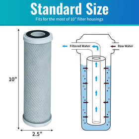 CFS granular activated carbon filter close-up showing media layer.