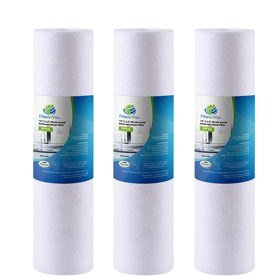 CFS sediment filter cartridge 3-pack improves water clarity and taste