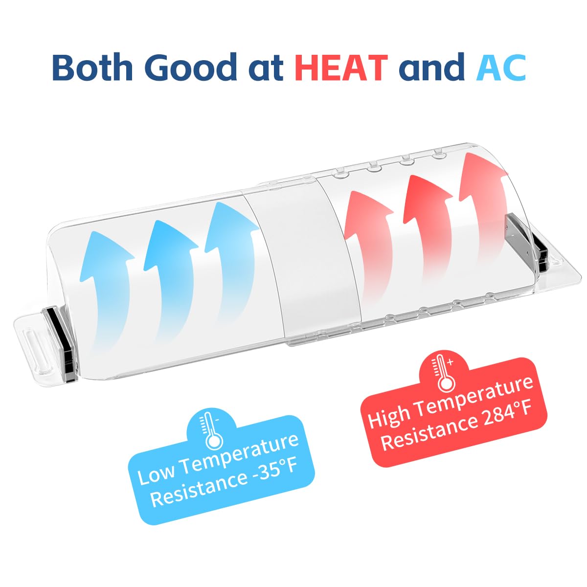 CH24Globall vent deflector with 3M strips for secure non-metal vent installation