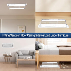 CH24Globall easy-clean vent deflector surface wipe-clean in seconds
