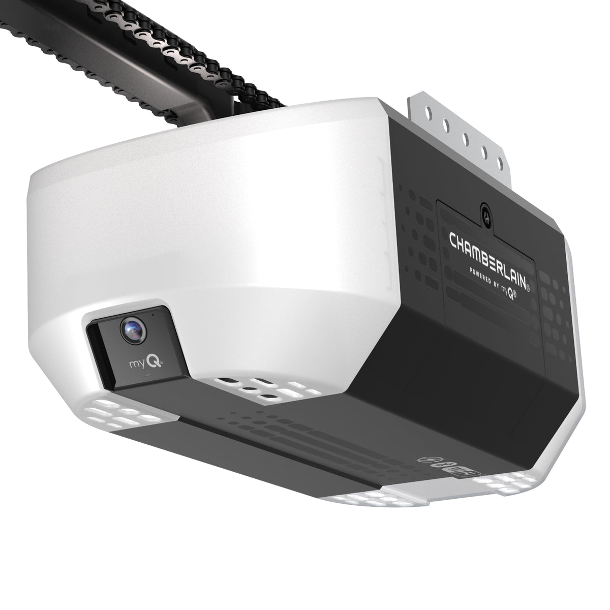 Chamberlain 4310 camera front view for real-time monitoring and added home security.
