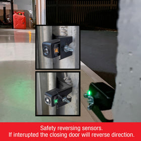 Chamberlain 820CB safety sensor packaging with brackets and components