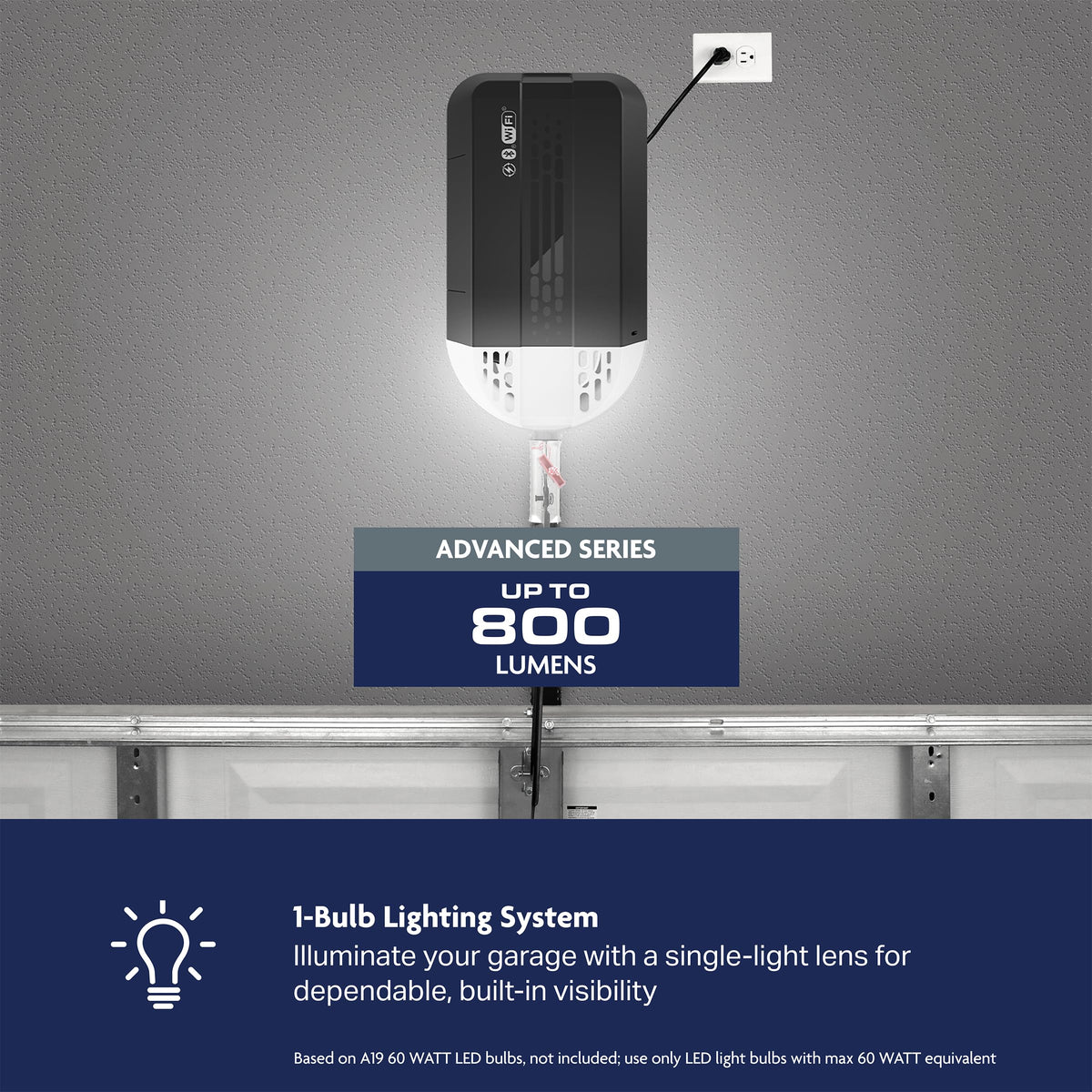 CHAMBERLAIN B3000 remote control for quick car-side garage access.
