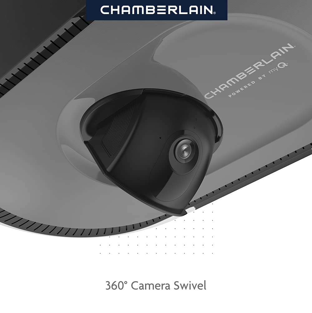 Chamberlain B4643T smartphone control lets you manage the door remotely.