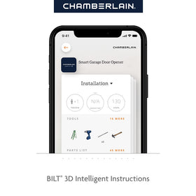 Chamberlain B4643T wifi connectivity supports new myQ features and reliable remote access.