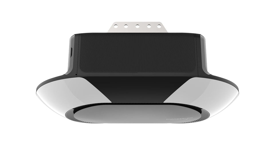 CHAMBERLAIN B6713T smart garage door opener for remote access via myQ app.