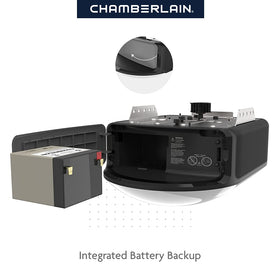 CHAMBERLAIN B6713T improved Wi‑Fi supports new app features and updates.