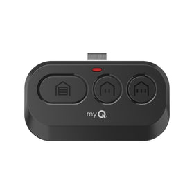 Chamberlain MyQ 3-Button Remote with visor clip for quick access.