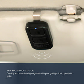 Long-range up to 1300 ft ensures reliable operation from outside the door.