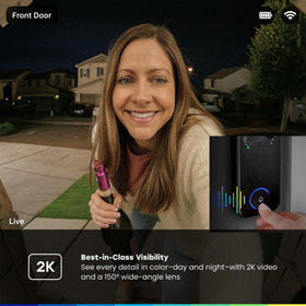CHAMBERLAIN myQ Secure View color night vision delivers reliable evening footage.