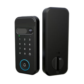 CHAMBERLAIN myQ Secure View front door lock enables smooth entry and monitoring.