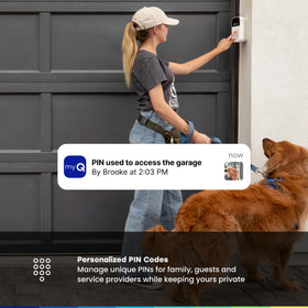 CHAMBERLAIN myQ Video Keypad premium features with AI-powered detection and video history