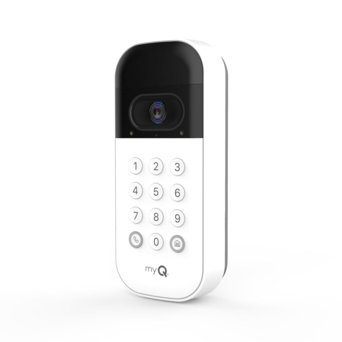 CHAMBERLAIN myQ Video Keypad wide-angle camera captures full garage view for quick access checks