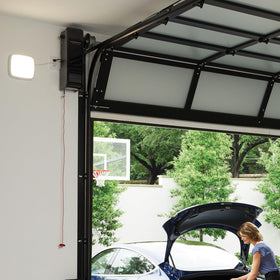 Battery backup keeps Chamberlain RJO101MC accessible during outages
