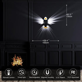 Chamese Eagle Wall Light serves as a versatile centerpiece in living rooms.