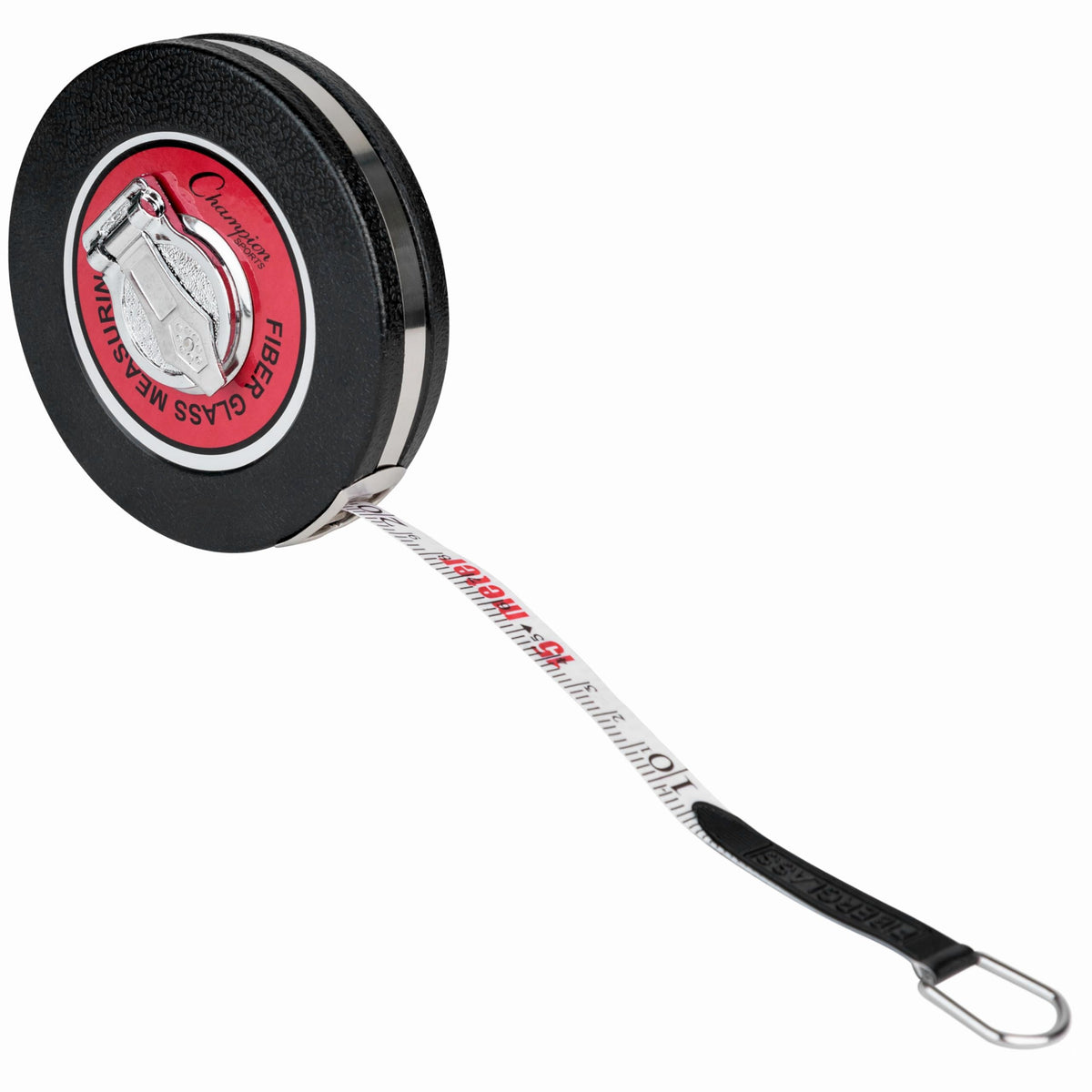 Champion Sports hand crank measuring tape enabling easy winding after use