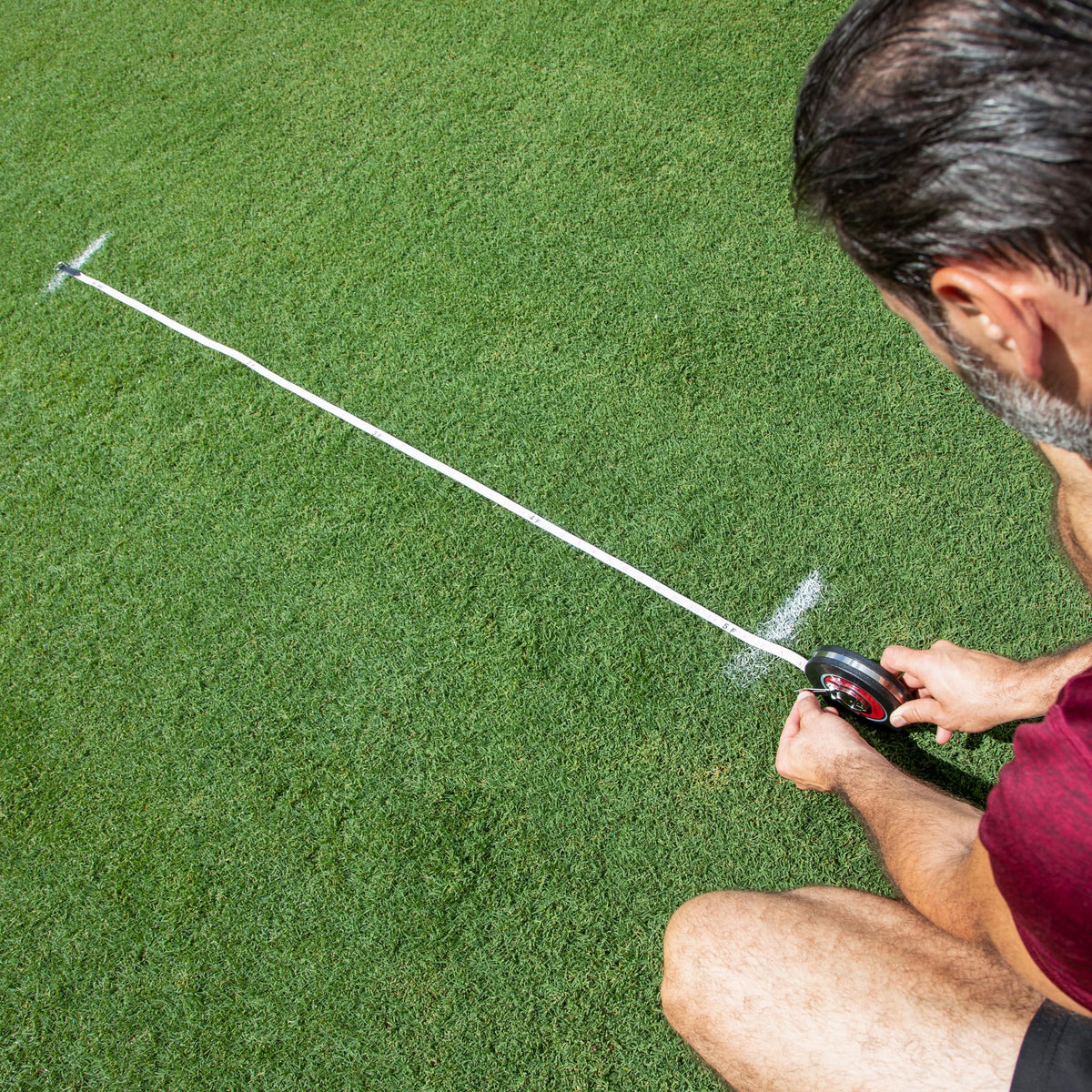 Champion Sports field measuring tape designed for sports field setups
