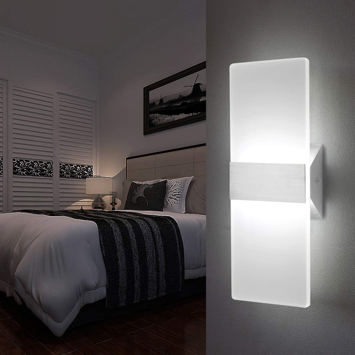 ChangM hardwired wall light without plug for clean installation.