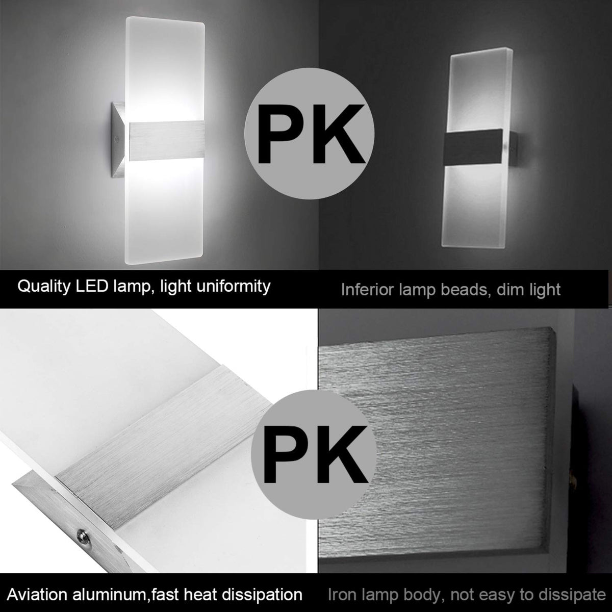 ChangM stairway sconce with up-down light adds safety and style.