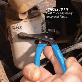 Channellock 209 blue handle detail highlighting ergonomic grip