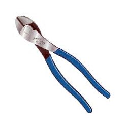 Channellock 338 blue handle grip and jaw detail emphasizing comfort and control.