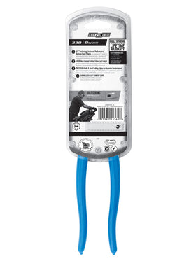 Channellock 338 blue heat-treated steel closeup for edge retention.
