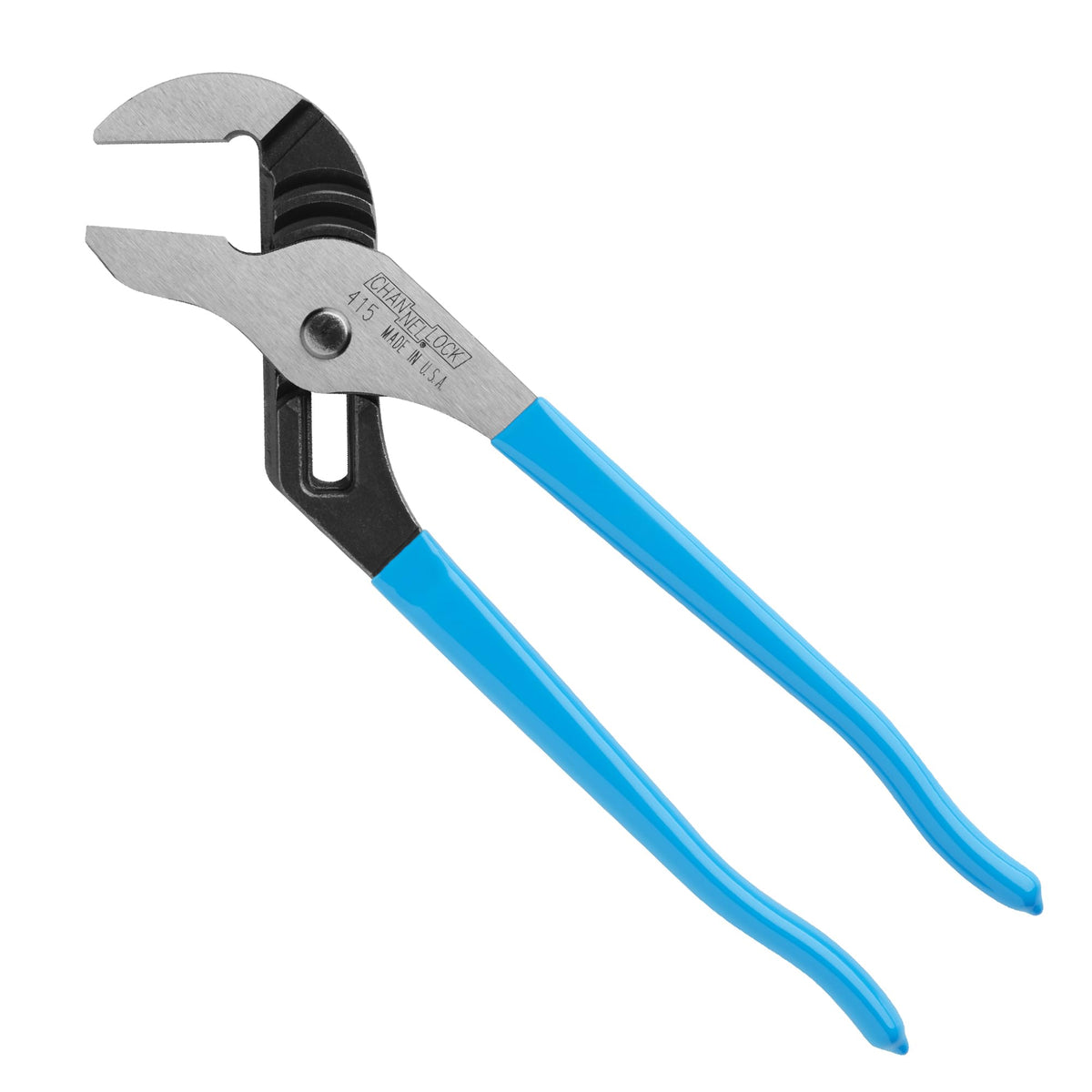 Channellock 415 blue comfort grips provide control during extended use.