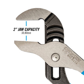 Channellock 415 non-marring surface protection on plated fixtures during adjustments.