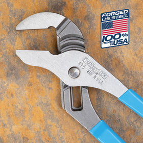 Channellock 415 reinforced edge reduces stress, increasing durability on tough projects.