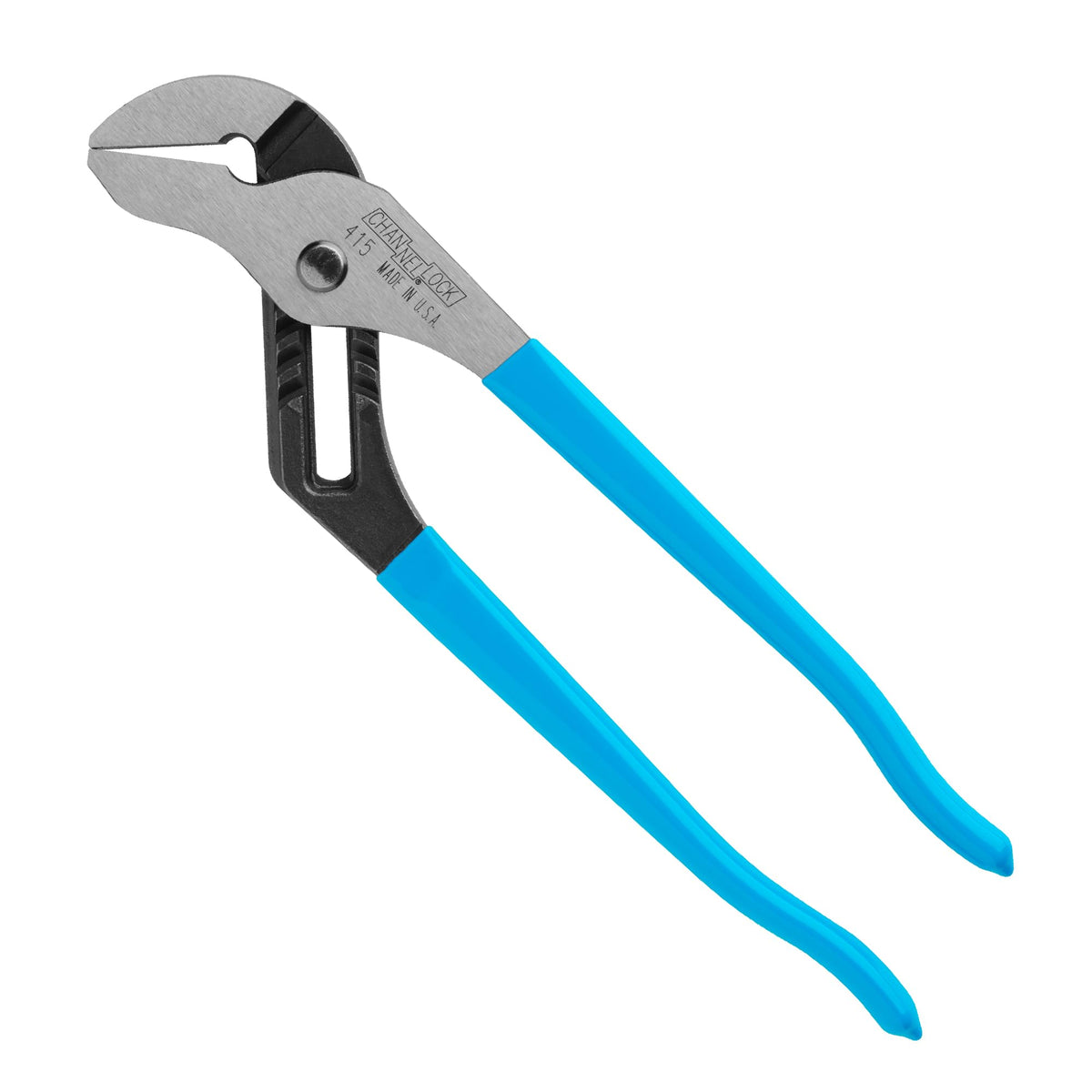 Channellock 415 smooth jaw tongue and groove plier; protects chrome fixtures with a soft touch.