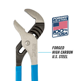 Channellock 426 blue comfort grips offer ergonomic support during use.