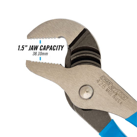 ChannelLock 428 90-degree laser-hardened teeth for long-lasting bite