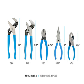 Channellock 10-inch tongue-and-groove plier with rugged construction.