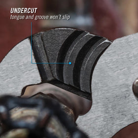 Channellock 442 blue and black handle design provides comfortable grip and control.