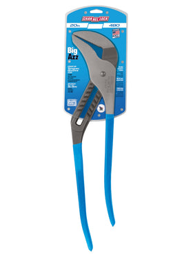 Channellock 20.25-inch BIGAZZ length enabling greater leverage at the job site.