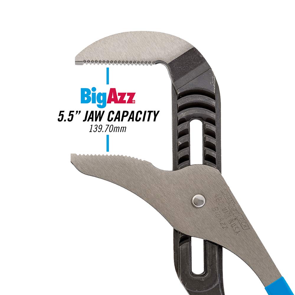Channellock BIGAZZ PERMALOCK fastener prevents nut and bolt failures.