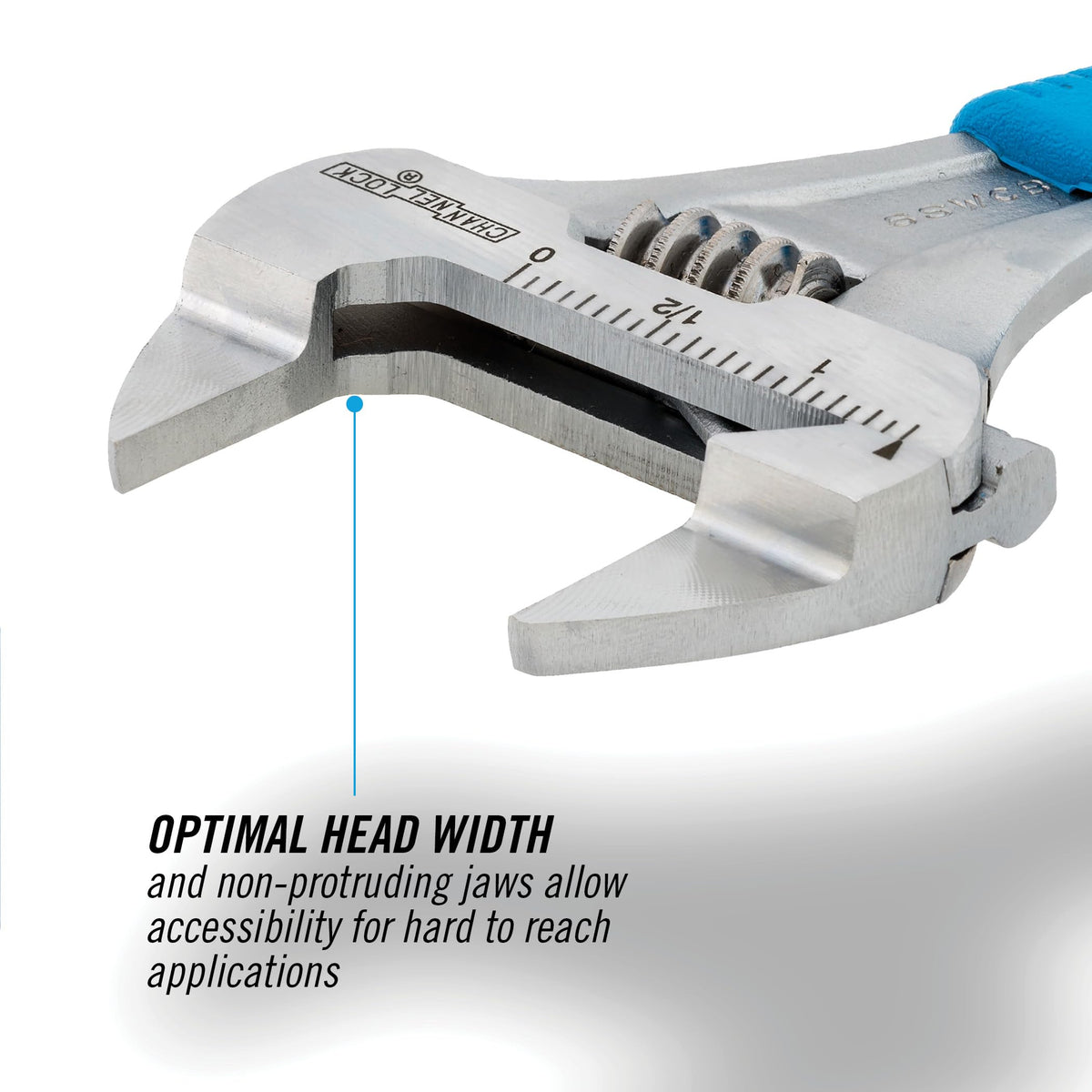 Channellock 6SWCB ergonomic handle ensures comfortable grip during extended use.