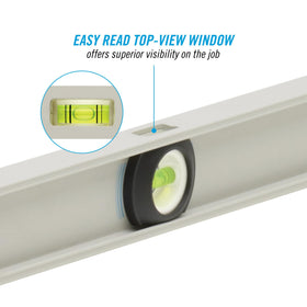 Channellock aluminum frame level designed for durability on long projects.