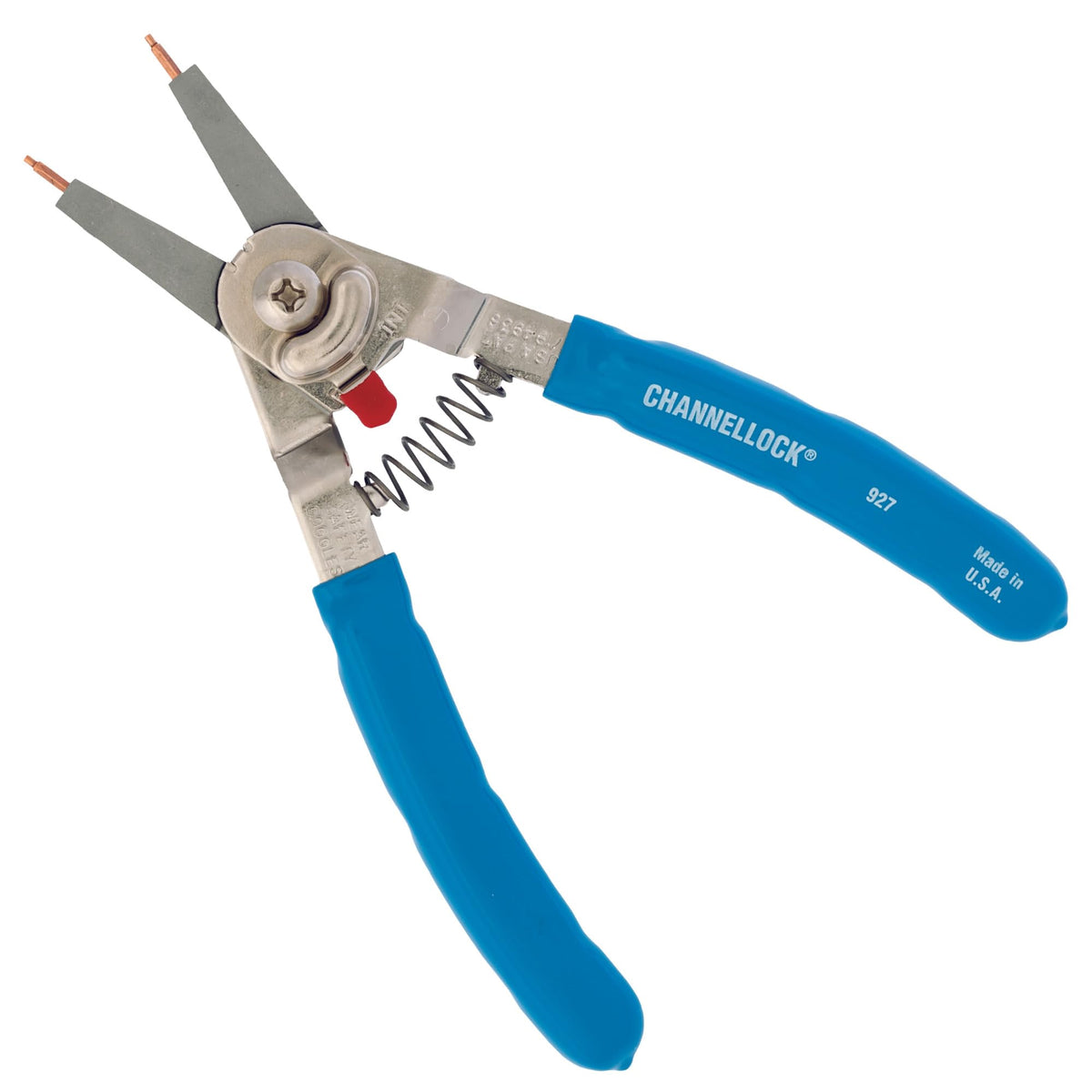 Channellock 927 8-inch retaining ring pliers for precise snap ring installation.