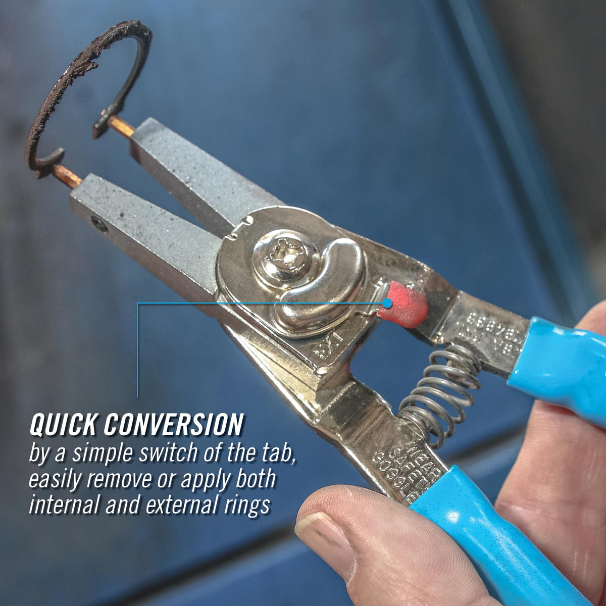 Channellock 927 90-degree tips support tight spaces and precise placement.