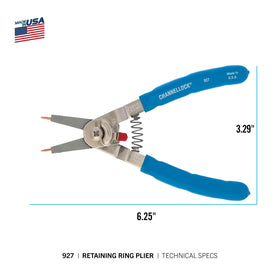 Channellock 927 precision tips kit supports versatile external and internal rings.