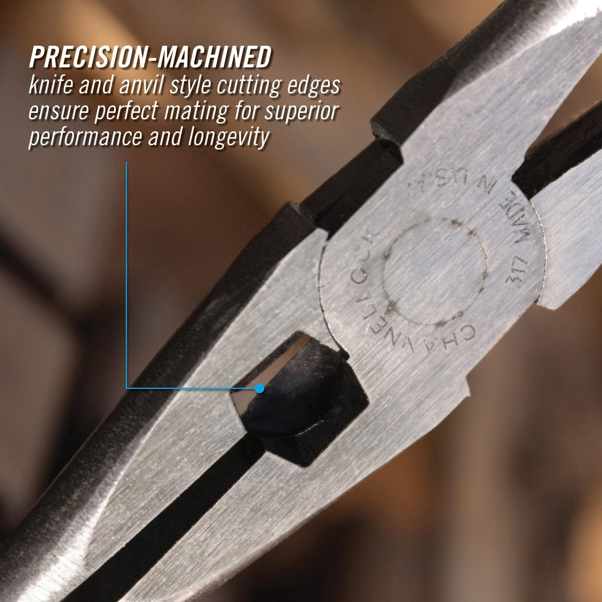 Channellock blue comfort grips reduce hand fatigue
