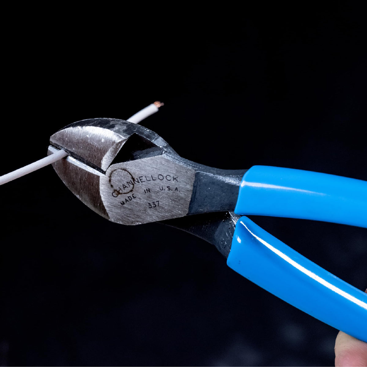 Channellock blue grips reduce hand fatigue during extended use.