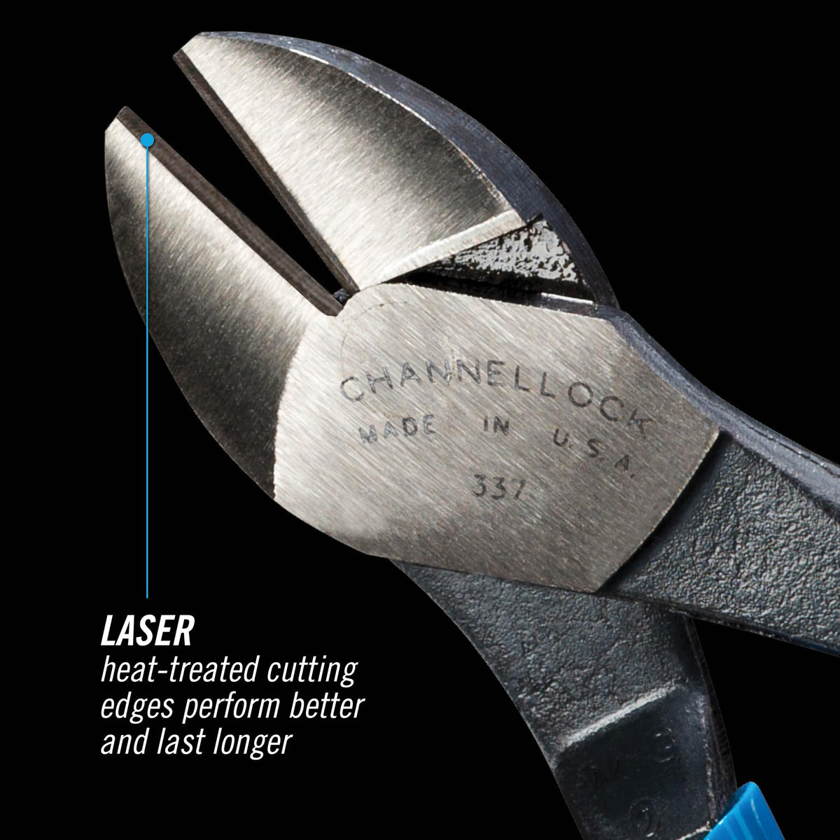 High-carbon steel construction of 337 for long-lasting performance.