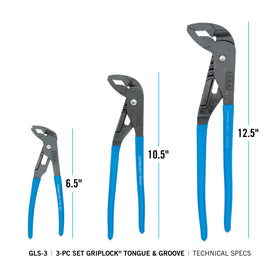 Channellock GLS-3 6.5-inch griplock jaw close-up highlighting leverage