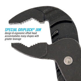 Channellock GLS-3 9.5-inch griplock jaw close-up showing grip range